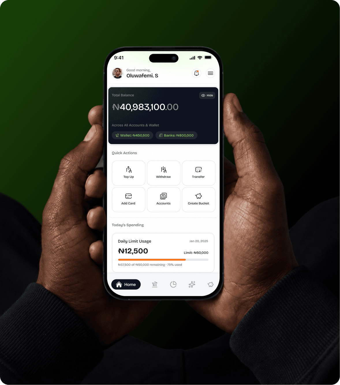 Smarter financial dashboard visualization